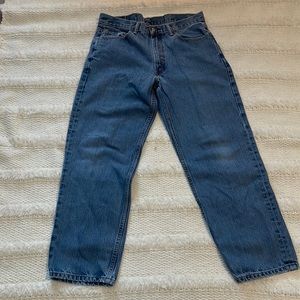 Levi Strauss 550 jeans men’s size W 34 L 30 denim blue relaxed fit